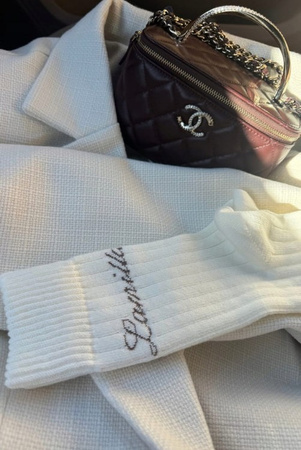 Wełniane skarpetki La Milla śmietankowe