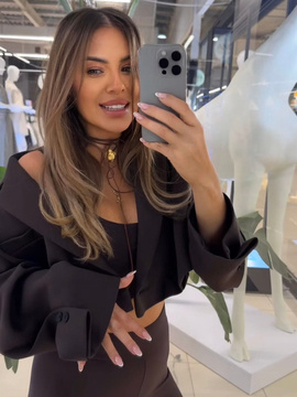 Damska marynarka Denver - Gorzka czekolada