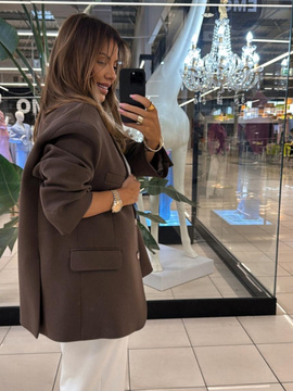 Damska marynarka Chicago - Czekolada