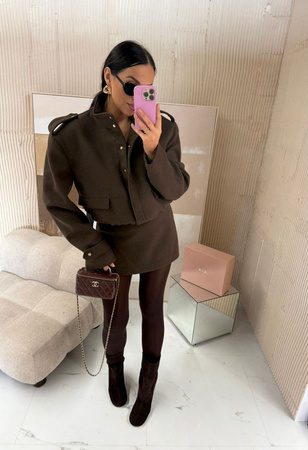 La Milla botki damskie zamszowe brązowe