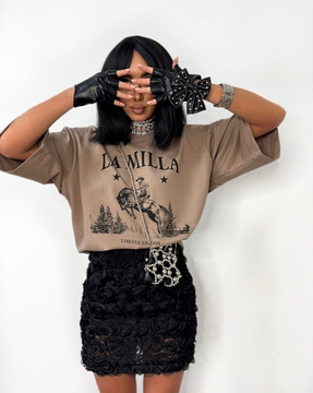 T-shirt La Milla Cowboy fango