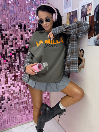 Koszula La Milla w kratę szara 