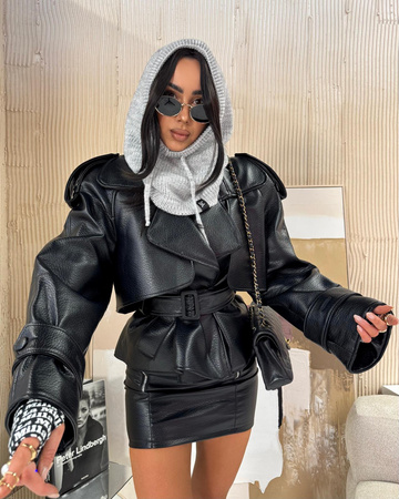 La Milla Kurtka skórzana czarna