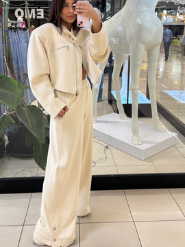 Komplet spodnie z kurtką - Beż