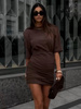 Sukienka Midnight Chic - Czekolada