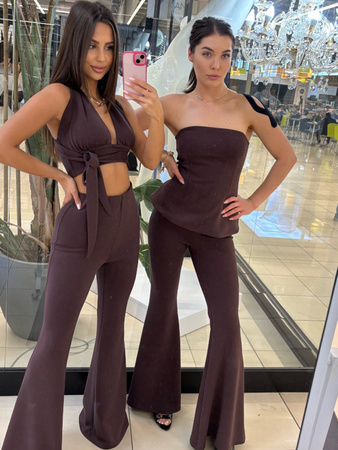 Wiązany top - Czekolada