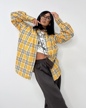 Koszula La Milla w kratę żółta