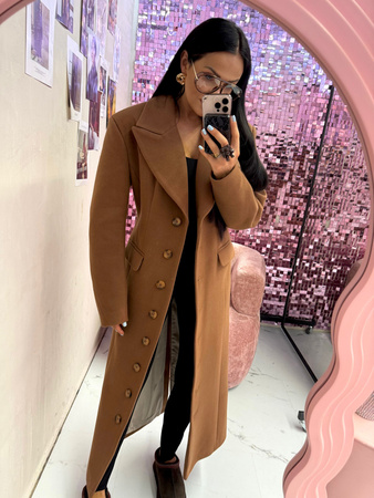 PŁASZCZ WEŁNIANY LAMILLA CARMELOWY