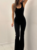 kombinezon z mniejszym wycięciem na plecach - Czarny