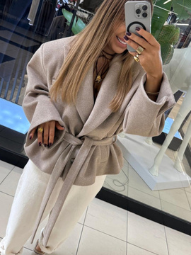 Krótki płaszcz - Latte