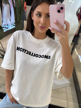 T-shirt EMOCOLLECTION - Biały