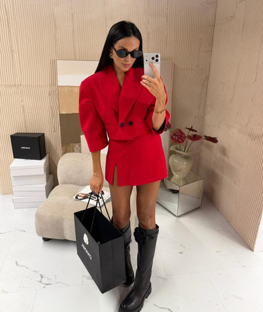 Spódnico spodenki z rozcięciem czerwone La Milla