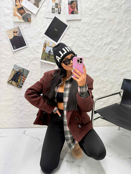 Marynarka średnia guziki baranek La Milla