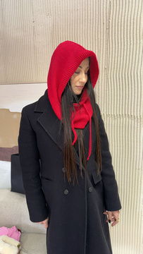 LA MILLA BALACLAVA KOMINOKAPTUR CZERWONA