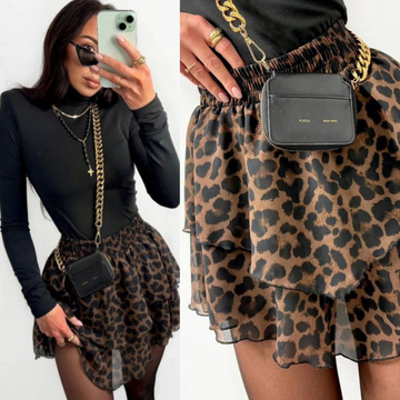 Spódnico spodenki La Milla asymetryczne w panterkę