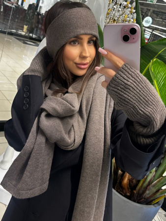 Wełniany szal - Cappuccino