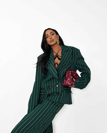 Marynarka La Milla zielona w paski