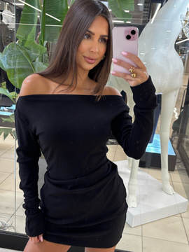 Sukienka bawełniana - Czarny