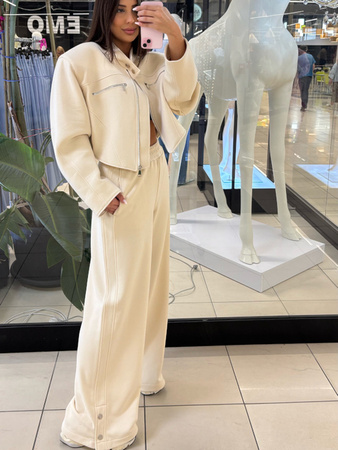 Komplet spodnie z kurtką - Beż