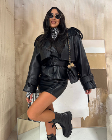 La Milla Kurtka skórzana czarna