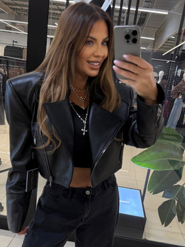 Ramoneska skórzana - Czarna