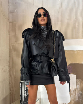 La Milla Kurtka skórzana czarna