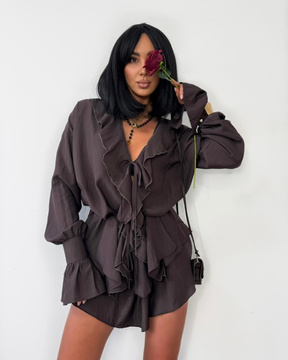 KOMPLET CZEKOLADOWY LAMILLA