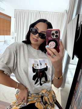 T-shirt La Milla Newspaper II szary