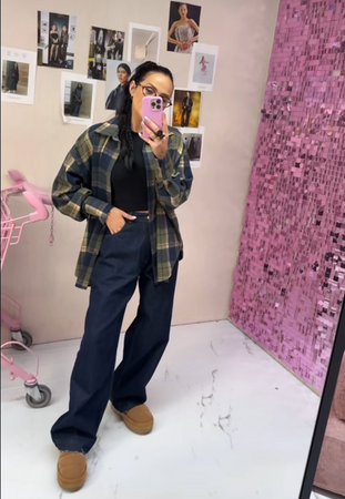 Flanelowa koszula La Milla khaki 