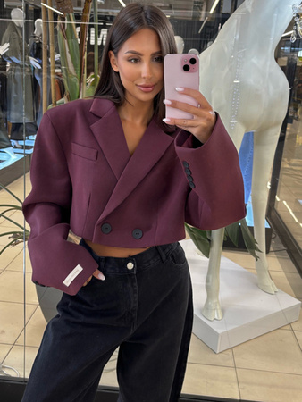 Damska marynarka Denver II - Śliwka