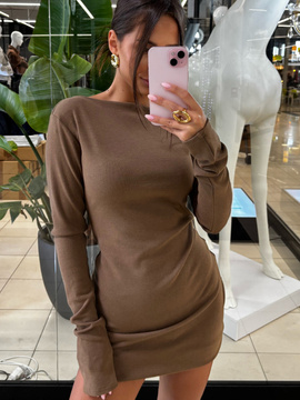 Sukienka bawełniana - Khaki