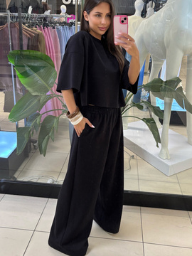 Bluzka oversize Short - Czarny