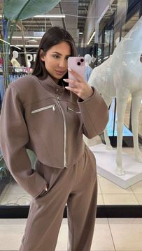 Komplet spodnie z kurtką - Cappuccino